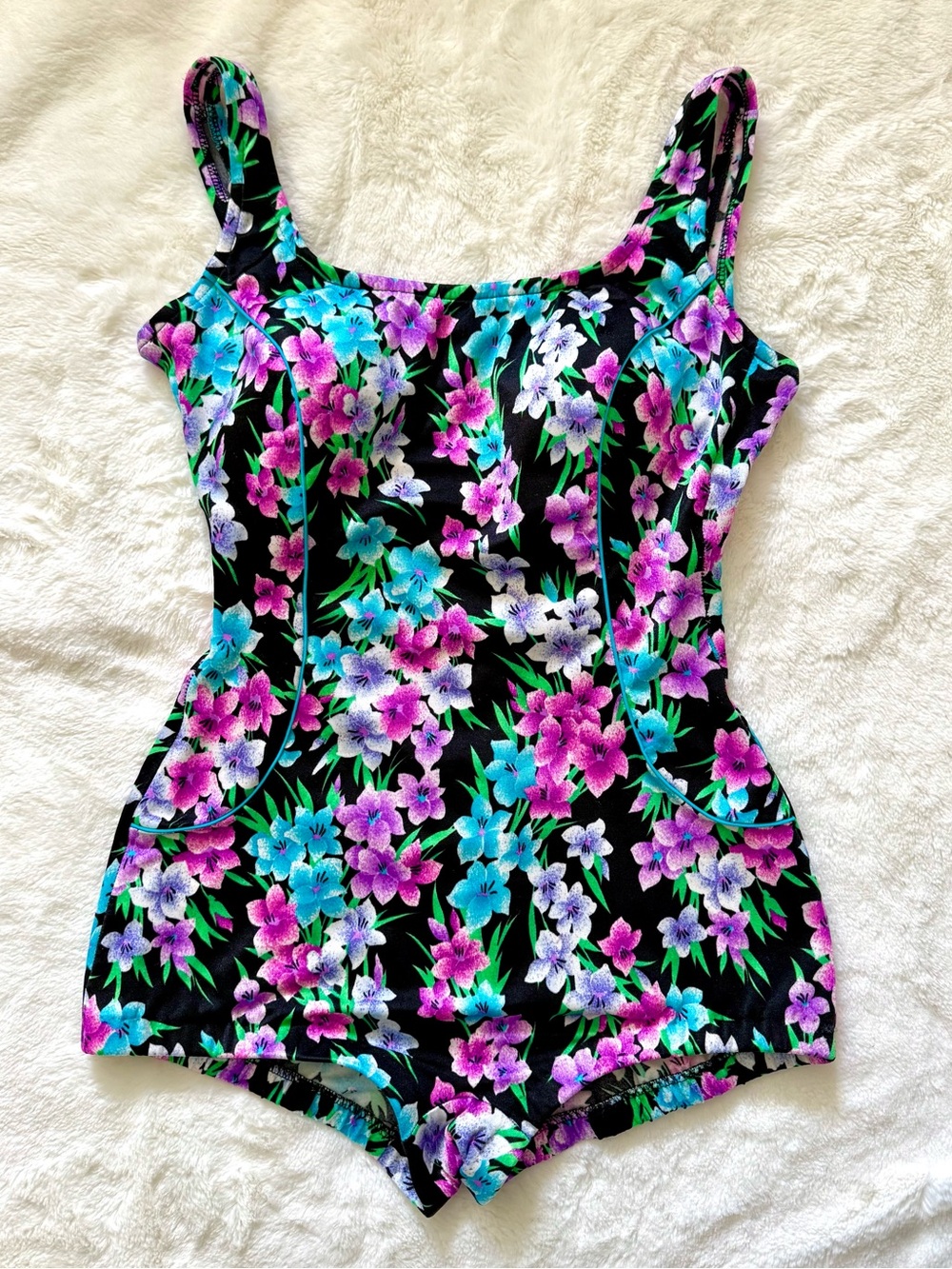 Vintage Gabar Floral One-Piece Swimsuit